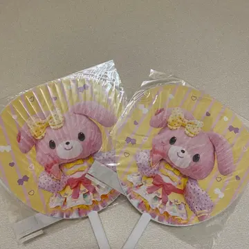 봄봄리본 부채 하모니랜드 한정판