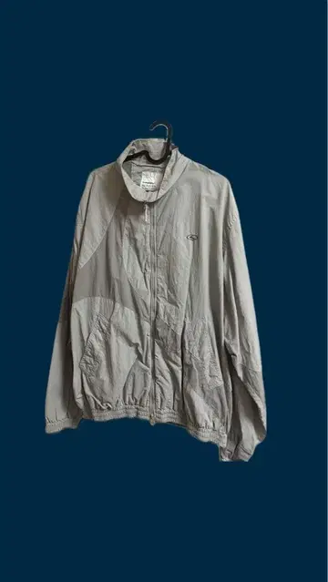 그레이 나일론 자켓 풀 집업