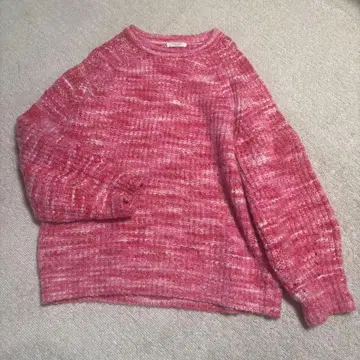 프릭스스토어 핑크 긴팔 니트 스웨터