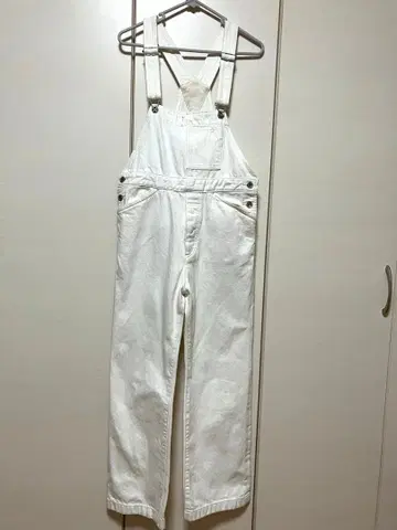 FRAMeWORK 화이트 데님 오버롤 36