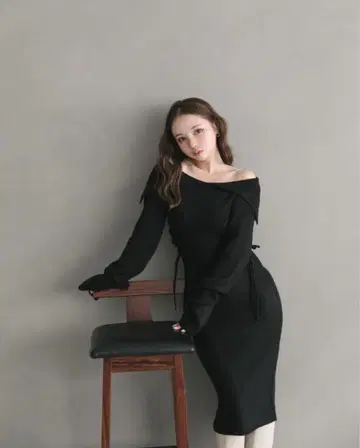 andmary lume 롱 니트 원피스