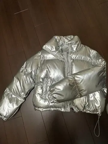다운 자켓 실버 여성용