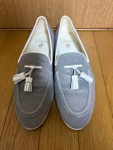 [ Ellelui ] 엘르 루이 스웨이드 태슬 로퍼 그레이 사이즈 40