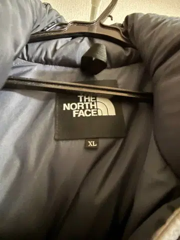 THE NORTH FACE XL 다운 자켓 그레이/네이비