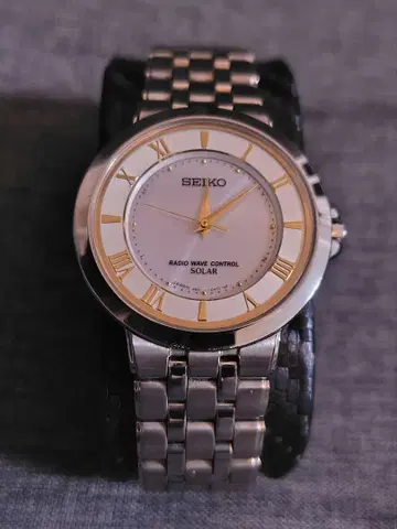 SEIKO 솔라 전파 시계 돌체 3B21-OAMO 작동품 남성용