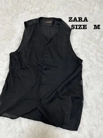 ZARA MAN 베스트 지레 M/L 상당 블랙 V넥[298]