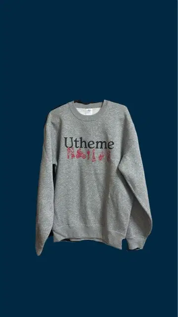 Utheme 로고 그레이 맨투맨