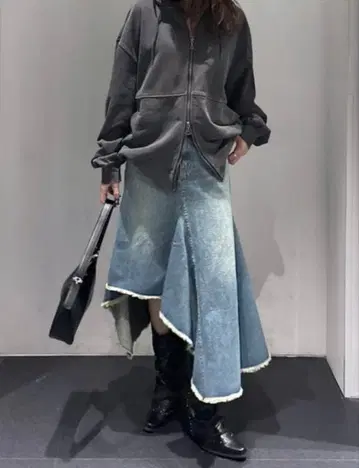 AZUL DENIM 이레헴 데님 스커트