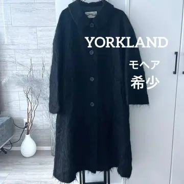 레어 클랜터탄 하우스 요크랜드 모헤어 x 울 샤기 롱 코트