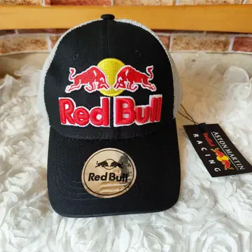 Red Bull 센터 로고 자수 블랙 x 그레이 F1 캡