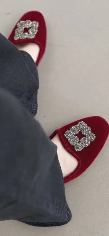 새상품급 MALUS 마스 보르도 벨로아 벨벳 신발 IENA 이에나