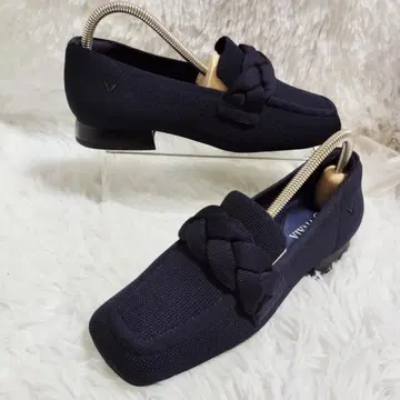 VIVAIA 스퀘어토 노트 디자인 로퍼 네이비 35/22cm