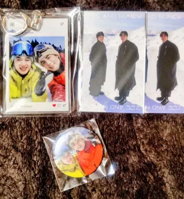 Zee&NuNew 아크릴 키링 미니 포토 카드 캔뱃지