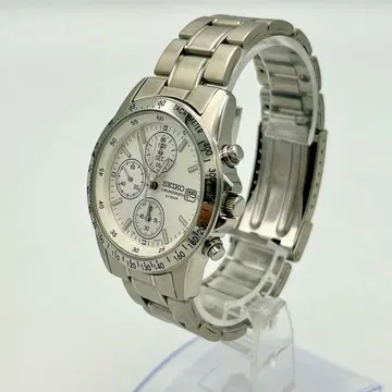 가동품 세이코 SEIKO 크로노그래프 손목시계 10기압 방수