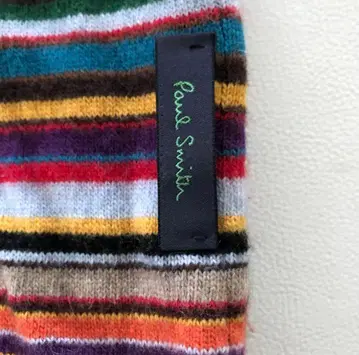 폴스미스 멀티 컬러 멀티 보더 머플러 약 190cm