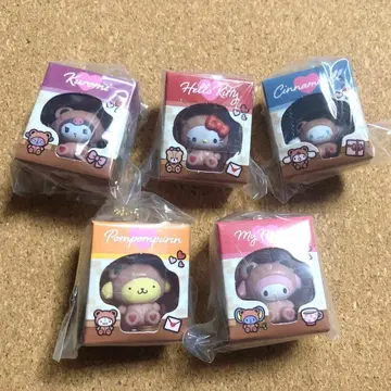 산리오 캐릭터즈 미니어처 패키지 컬렉션 전 5종 풀세트