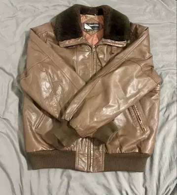 빈티지 가죽 플라이트 자켓 A2 양가죽 브라운 M 사이즈