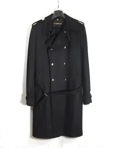 size 50 미사용 클래스 로베르토 카발리 멜톤 울 소재 롱 트렌치