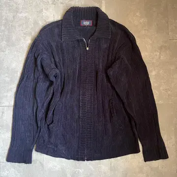 아카이브 매디슨 워커 벨루어 집업 니트