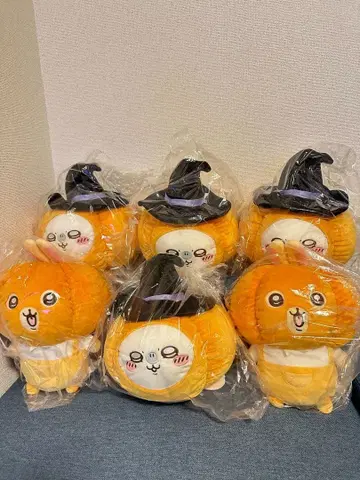 치이카와 (먼작귀) BIG 봉제 인형 호박 6세트 토끼 모몽가 할로윈