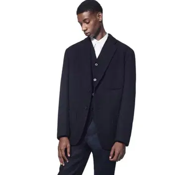 UNIQLO +j 울 블렌드 오버사이즈 자켓