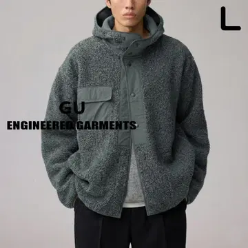 GU 보아 플리스 스냅 후드티 엔지니어드 가먼츠 L