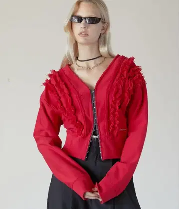 prank project 프릴 맨투맨 가디건