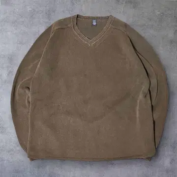 00s GAP V넥 코튼 스웨터 래글런 XL
