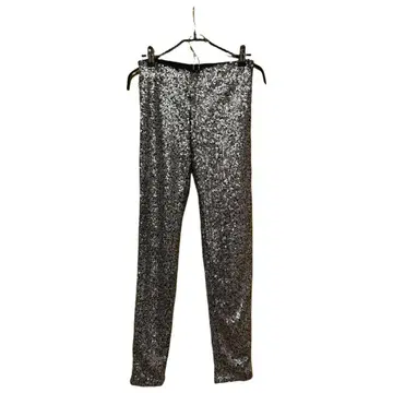 빈티지 매트 실버 스팽글 레깅스
