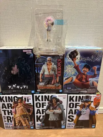 원피스 피규어 묶음 판매 6세트 루피 사보 로저