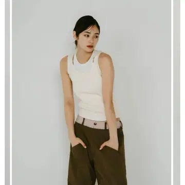 Knuth Marf 2피스 레이어드 로고 탱크탑