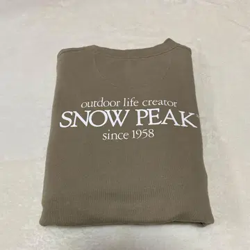 스노우피크 맨투맨 트레이닝복 L