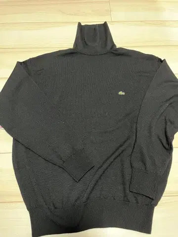 Lacoste 터틀넥 니트 스웨터 블랙