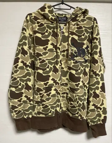 SKULLWORKS 카모플라쥬 패턴 후드티 M 사이즈