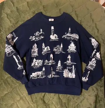 Jerzees 등대 맨투맨 XL