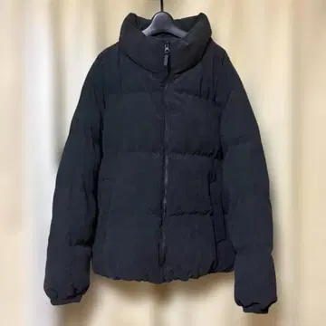 GU 코듀로이 다운 자켓 M 블랙