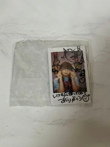 시나코짱 친필 사인 폴라로이드 2021