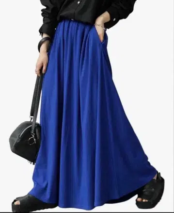 antiqua 안티카 접촉 냉감 UV컷 플레어 스커트 파랑