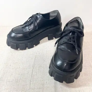 EMODA 에모다 통굽 로퍼 레이스업 탱크 밑창 L 24.5