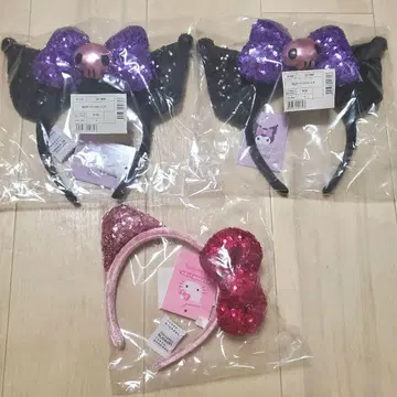 산리오 키라키라 머리띠 쿠로미 헬로키티 HELLOKITTY