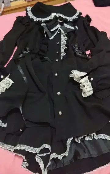 시크릿허니 셋업 긴팔 지뢰 블랙