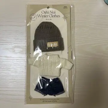 쓰리코인즈 최애 인형 겨울 의류 니트 모자, 스웨터, 바지