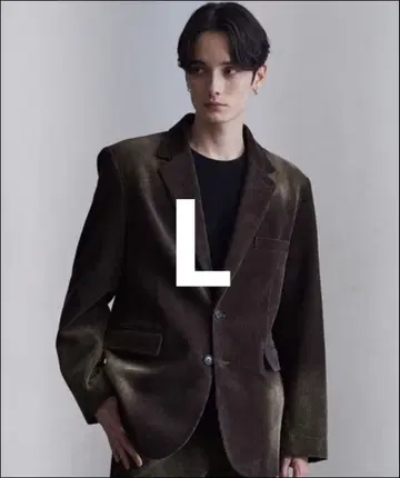 clel 앤티크 디자인 코듀로이 테일러드 자켓 L