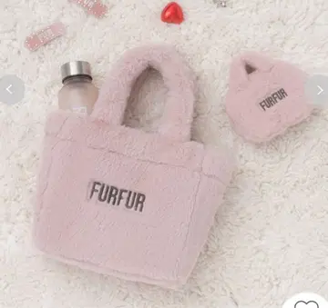furfur 에코 퍼 토트백 핑크