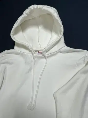 Champion 화이트 후드티 거의 미사용