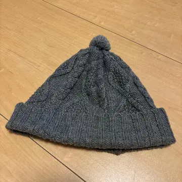 llbean 일본제 폼폼 니트 모자 90s 그레이
