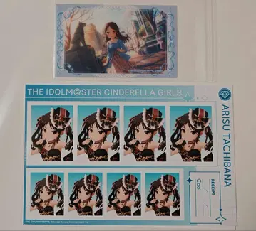 데레스테전 WITH 타치바나 아리스 클리어 시트 증명 사진