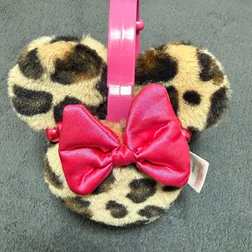 디즈니 이마프 레오파드 무늬 미니 귀도리