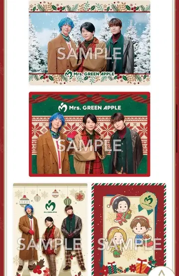 Mrs. GREEN APPLE 로손 콜라보 미세스 비주얼 시트