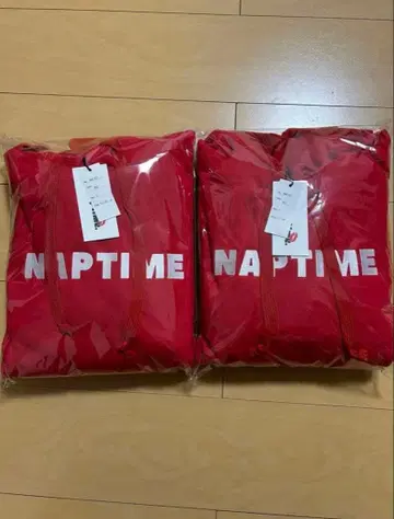 [새상품 2세트] NissyNaptime. 후드 맨투맨 레드 L사이즈